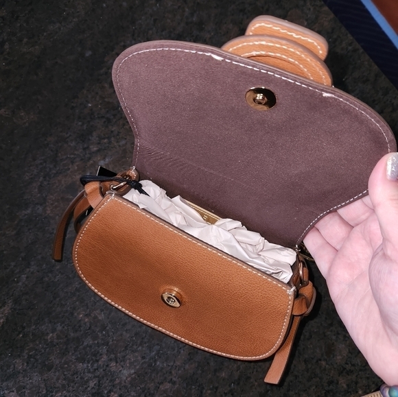 Rachel Zoe Edessi Vegan Leather Brown Crossbody & Belt Bag - Picture 11 of 11